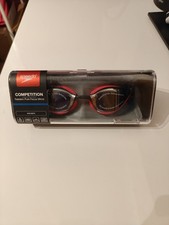 Speedo Fastskin Pure Focus Mirror Goggle RED/SILVER Brand New