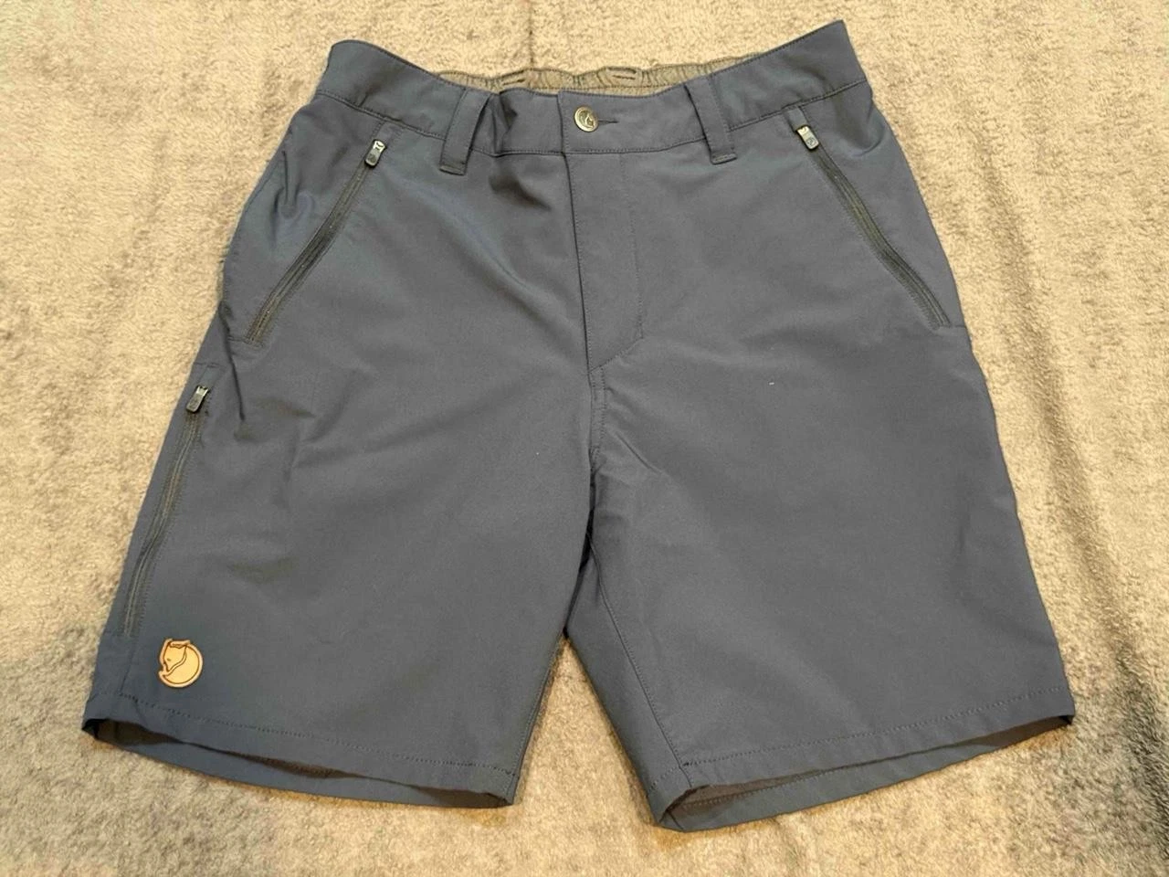 Fjallraven Shorts Mens EU 48 US 32 Abisko Trail Stretch Navy Blue Hiking