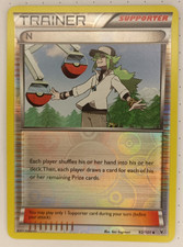 Reverse Holo N (Supporter) (92/101) NM Noble Victories Pokemon Trading Card TCG