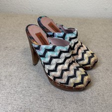 Missoni Clogs Women 38 Signature Print Slip O...