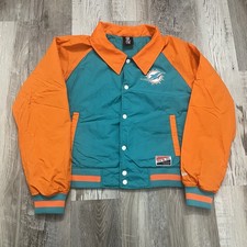 Miami Dolphins Jacket Youth Large Buttons NFL