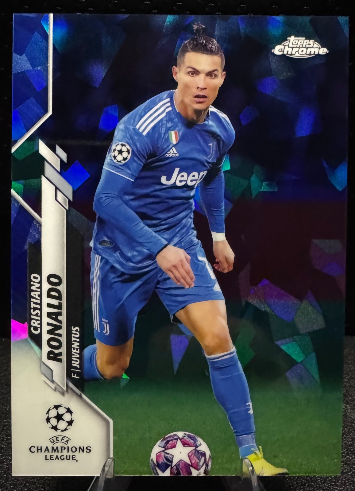 Cristiano Ronaldo 2019 Topps Chrome UEFA Champions League Sapphire