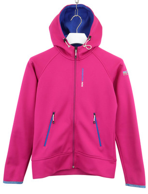 Peak Performance Carrie Sweatshirt Womens SMALL Pink Hooded Kangaroo Pocket Logo