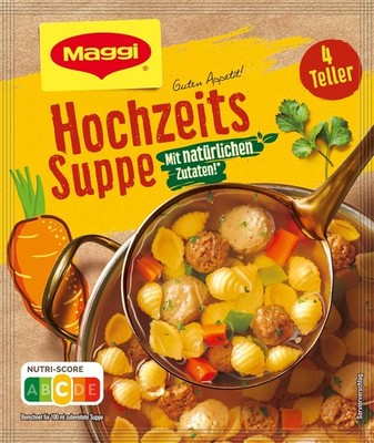 Maggi Guten Appetit, Hochzeits Suppe, 57g Beutel, ergibt 4 Teller, 1er Pack (1 x