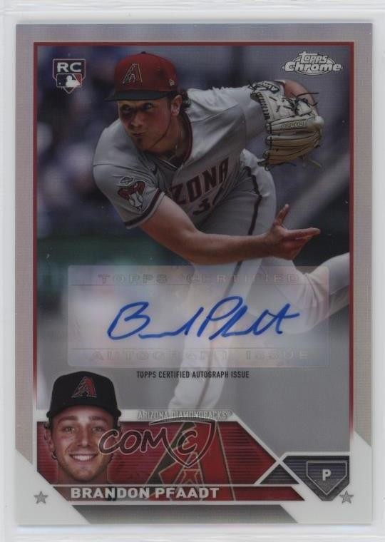 2023 Topps Chrome Update Auto Refractor 126/499 Brandon Pfaadt #AC-BP Auto 1oq8