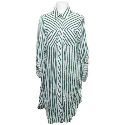 So Soire, Blusenkleid, Größe: XL, DAMICA, Grün/Weiß, Viskose, Streifen #aPV