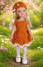 Strick-Set für Paola Reina Puppe 32 cm gehäkelt 