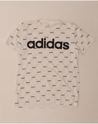 Adidas Herren Grafik T-Shirt Oberteil Small weiß Baumwolle DM55