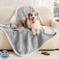 ChiXnuggle Dog Blanket Waterproof, Reversible Faux Fur and Sherpa