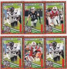 LOT (6) 2025 SCORE FOOTBALL **ALL** NEW ENGLAND PATRIOTS DIGGS DOUGLAS NFL #3159