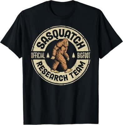 Research Team Retro Vintage Sasquatch Men Women T-Shirt Small