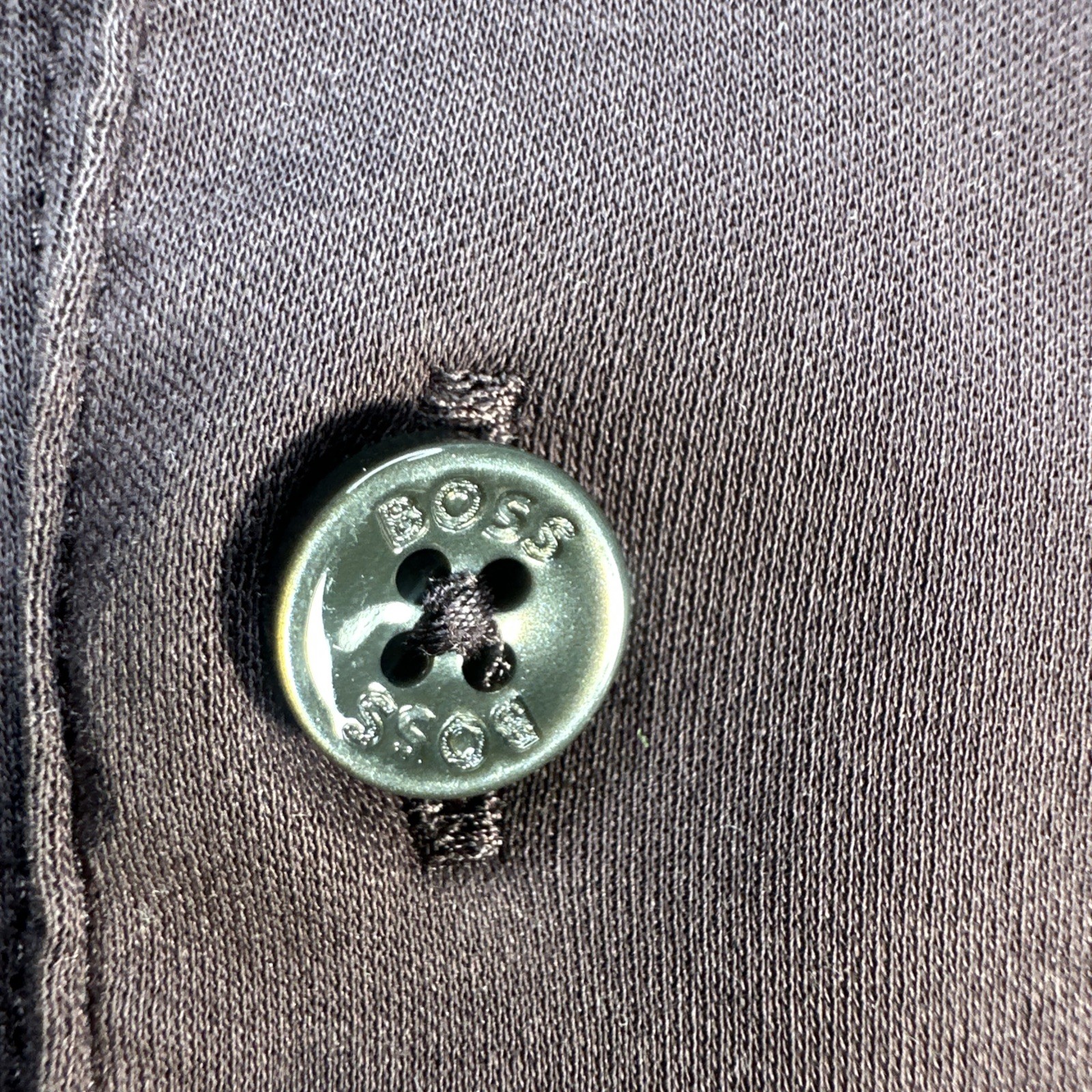 Hugo Boss DOUBLE-MONOGRAM POLO SHIRT IN MERCERISED COTTON Deep Burgundy Large thumbnail 8