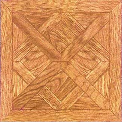 Wood Vinyl Floor Tile 40 Pcs Adhesive Kitchen Flooring - Actual 12'' x 12''