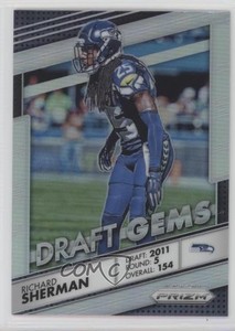 2016 Panini Prizm Draft Gems Silver Prizm Richard Sherman #7