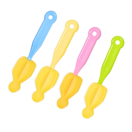 12 Pcs/1 Nipple Cleaning Sponge Bottle Brushes Multifunctional - Picture 8 of 11