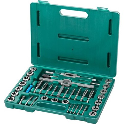 T34073 39-Pc. SAE M2 HSS Tap & Die Set