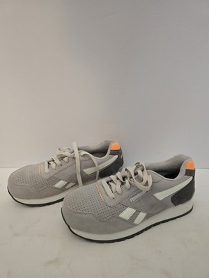 Reebok Harman Womens Size 6.5 W Gray White Composite Toe Work Shoes Sneakers   R