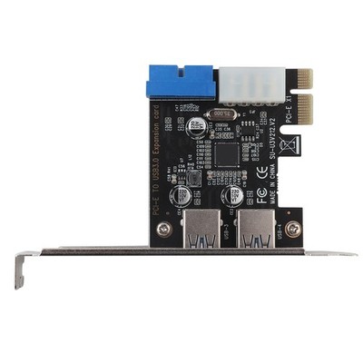 PCI Express-Karte PCI-E Zu USB3.0 2-Port 19PIN USB 3.0-Kartenadapter Mit