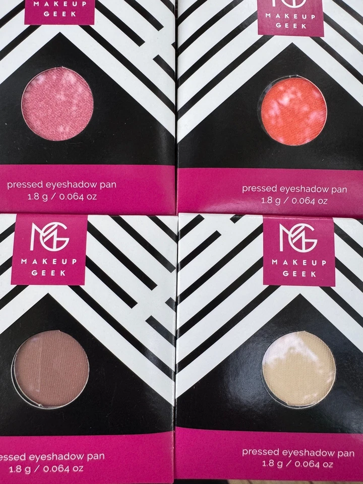 Makeup Geek 10 Eyeshadow Pans Shimma Shimma, Latte, Peach Smoothie, Grandstand - Image 2 of 4