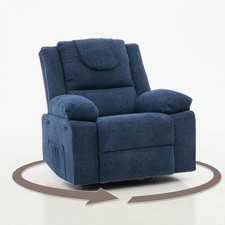 Oversized Massage Rocker Recliner Chair for Adults,360  Swivel Rock Recliner ...