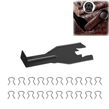 Metal Tool Setwith 1 Pcs Sliver 76951 Window Crank Removal Tool 20 Pcs Black