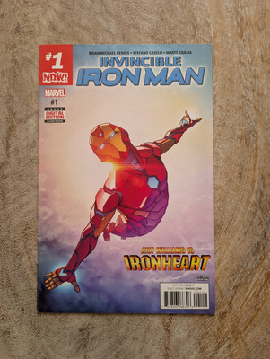 Invincible Iron Man #1 Riri Williams Cover 2017 Scarce 2nd print Bendis Caselli