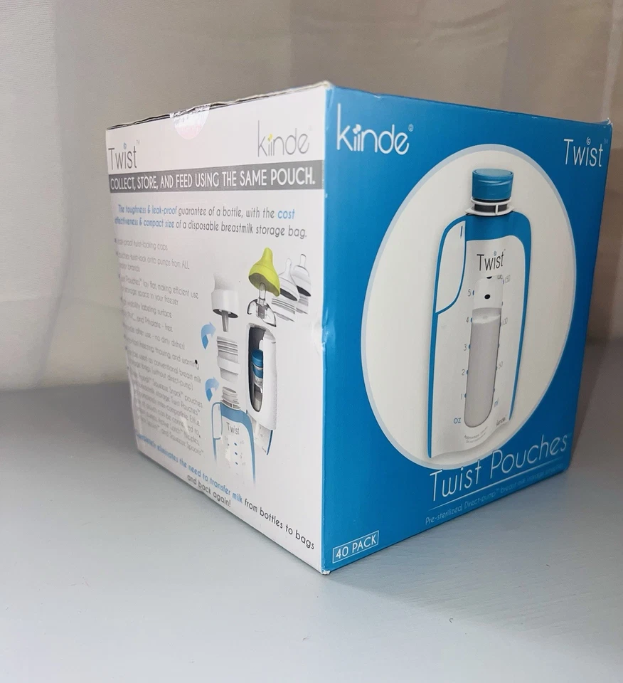 Bolsas de almacenamiento de leche materna de alimentación directa Kiinde Twist Pouch, 6 oz 40 quilates Foto 3 de 4