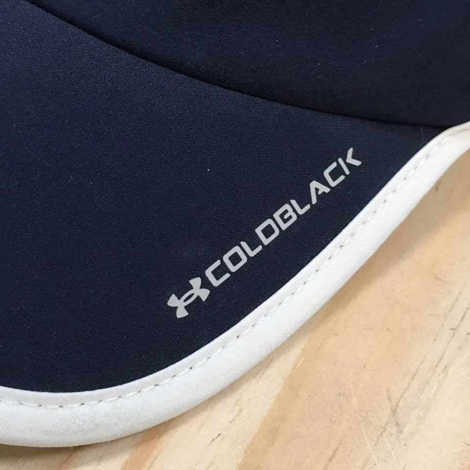 Sombrero con visera Under Armour negro frío para mujer azul OS ala curva logotipo bordado Foto 4 de 4