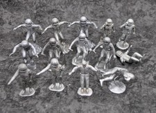 Marx Operation Moonbase Astronauts 1960 Spacemen lot x13 UNBROKEN figure vintage