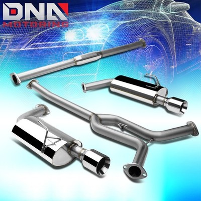 DUAL 4''ROLLED TIP STAINLESS STEEL EXHAUST CATBACK SYSTEM FOR 04-08 MAXIMA V6 3.5