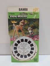 Vintage Walt Disney View-Master 3-D Reel Set BAMBI 3001, 1986.