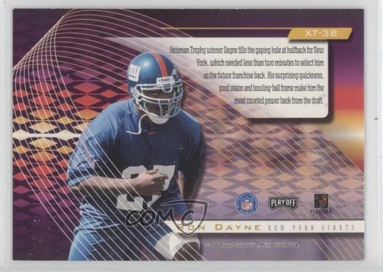 2000 Playoff Absolute Extreme Team Ron Dayne #XT-38 Rookie RC - Image 2 of 2