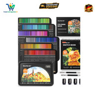 Shuttle Art 174 Buntstifte Set Mit Malbuch Spitzer VerläNgerer Eisenbox