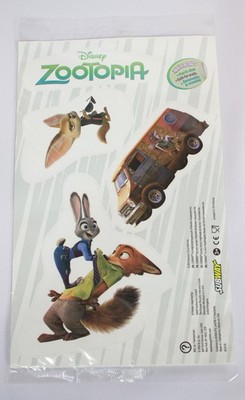 Disney Zootopia Subway 2016 Wall Decal Judy Hopps Nick Wilde Finnick NEW SEALED