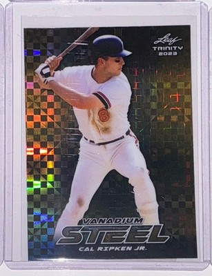 2023 Leaf Trinity Cal Ripken Jr Vanadium Steel Gold Checkered Proof 1/1