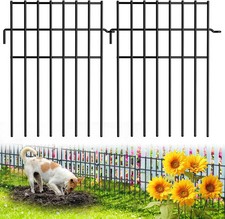 10 Pack No Dig Animal Barrier Fence, 16.7in H 10 Pack - 16.7 in H x 10.8 ft L