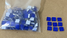 INDIGO BLUE Glass Mosaic Tiles, 160 Pieces, 3/8 inch - 10 mm
