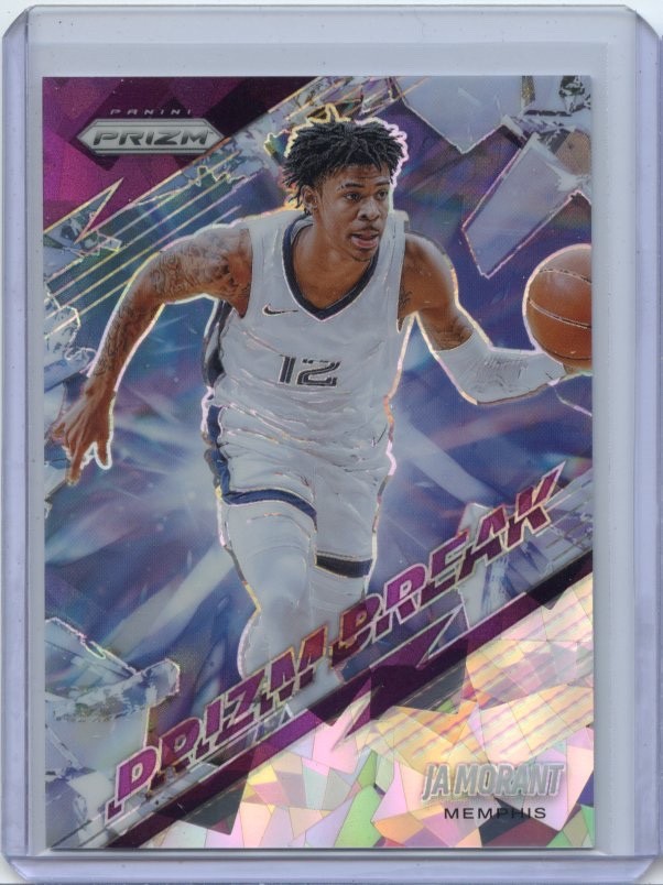 2025-26 Panini Prizm JA MORANT #4 Insert PRIZM BREAK PURPLE ICE PRIZM 71/199