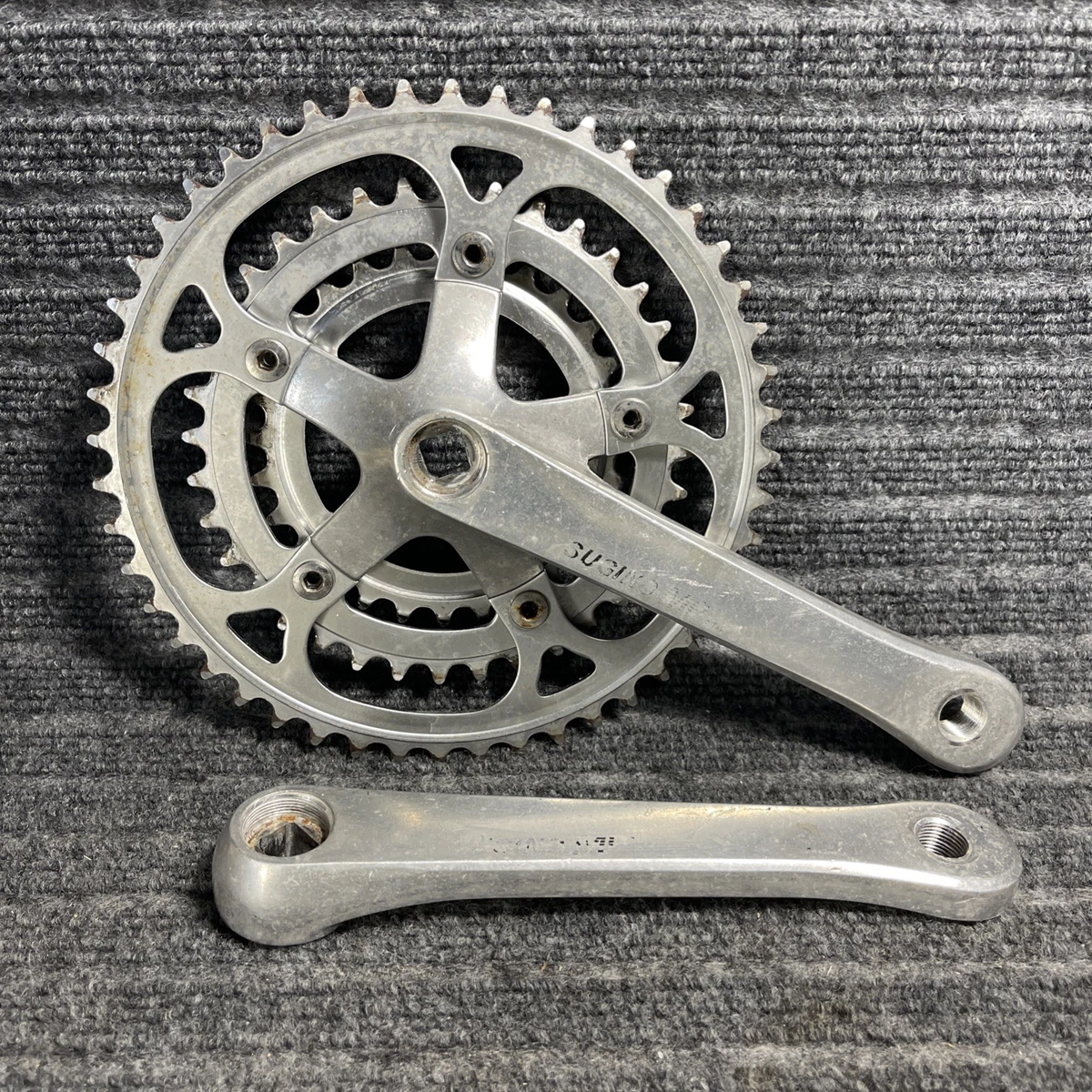 Sugino Bicycle Cranksets with Triple Chainrings 175 mm Crankarm