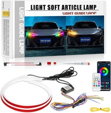 E-Bright Sequential Turn Signal Blinkers Indicator Led Strip DRL Lights for Cars