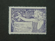Vignette Art Nouveau exposition universelle 1905 Liège Belgique