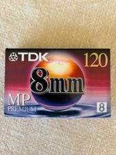 TDK 120MP 8mm 120 Minute Premium Camcorder Video Tape P6-120MP NEW Sealed