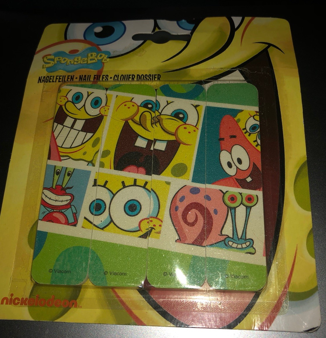 SPONGEBOB SQUAREPANTS NAIL FILES X 2 PACKS PATRICK GARY BRAND NEW VERY RARE