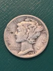 1942-D  Mercury Silver Dime USA Coin