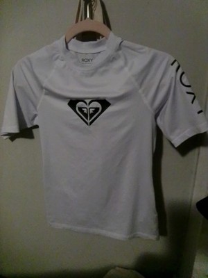 Roxy Girls Top Small White Skatecore
