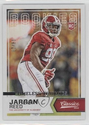 2016 Classics Rookies Timeless Tributes Silver 8/25 Jarran Reed Rookie RC 0f8