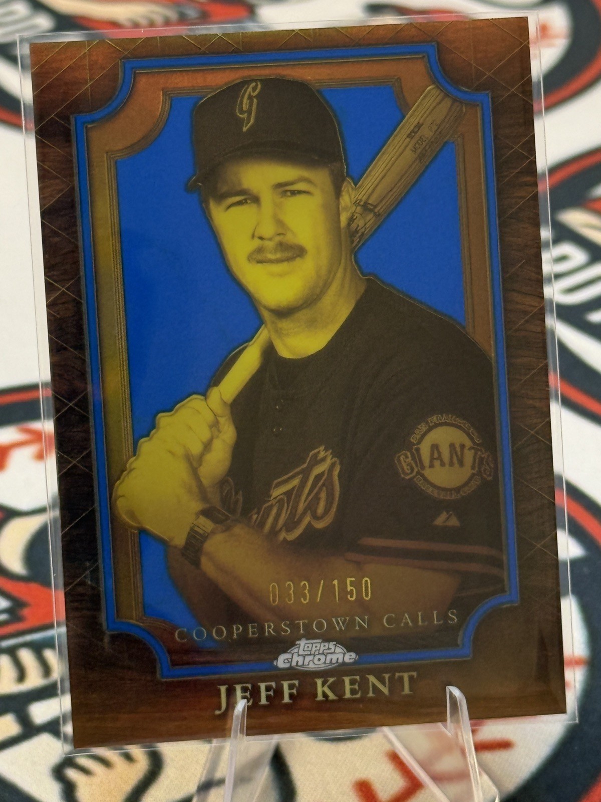 Jeff Kent | 2026 Topps Chrome Cooperstown Calls Blue #CC-3 [SSP] Giants /150