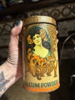 Vintage Poppy Talcum Powder Highly Perfumed Collectible Tin Can Made in England