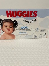 Huggies Overnites Size 4 Diapers 52 Count Overnight Leak Protection 22-37 lbs