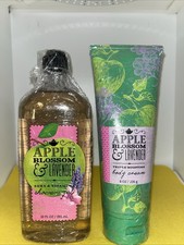 BATH  BODY WORKS Apple Blossom  Lavender Triple Body Cream and Body Wash